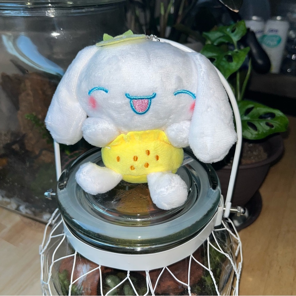 cinnamoroll mini plush keychain